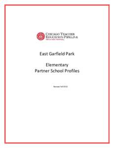 East Garfield Park Elementary Partner School Profiles Revised Fall 2015  Breakthrough Urban Ministries