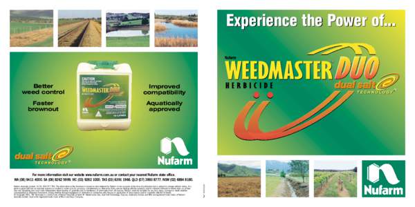 Experience the Power of... ® Better weed control