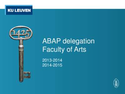 ABAP delegation Faculty of Arts2015  Contacts RGs