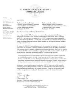 Microsoft Word - AAI Letter to Sens Carper and Coburn.government spending on conferences