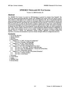 Microsoft Word - SPHERES ISS TS013 Report.doc