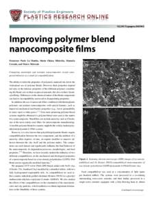 speproImproving polymer blend nanocomposite films Francesco Paolo La Mantia, Maria Chiara Mistretta, Manuela Ceraulo, and Marco Morreale