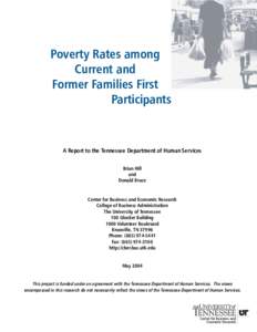 Poverty Rates among Current and Former Families First Participants