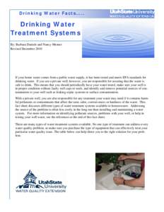 Drinking Water Fact Sheet: Drinking Water Treatment Systems