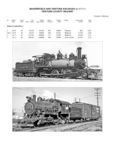 RailAmerica / Ventura County Railroad / American Locomotive Company