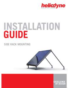 INSTALLATION GUIDE SIDE RACK MOUNTING EXCELLENCE BY DESIGN