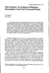 SodologofReligion 2004, 65:[removed]After Atheism: An Analysis of Religious