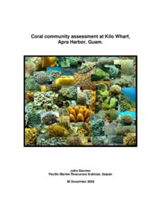 Coral assessment at Kilo Wharf, Guam