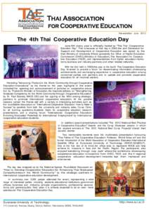 Newsletter JuneThe 4th Thai Cooperative Education Day June 6th every year is officially hailed as 