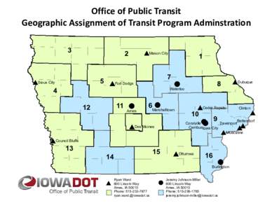 Office of Public Transit Geographic Assignment of Transit Program Adminstration 3 2