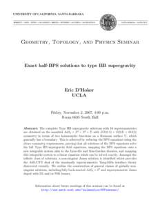 Theoretical physics / Supergravity / AdS/CFT correspondence / Supersymmetry / Integrable system / M-theory / Higher-dimensional supergravity / Physics / Quantum field theory / String theory