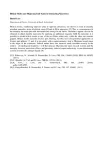 Topological insulator / Nanowire / Joaquin Mazdak Luttinger / Superconductivity / Physics / Matter / Nanoelectronics