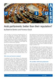 Gustavo Ferrari/AP/SIPA  Arab parliaments: better than their reputation?