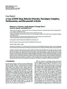 A Case of REM Sleep Behavior Disorder, Narcolepsy-Cataplexy, Parkinsonism, and Rheumatoid Arthritis