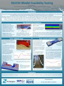 Sabina Raducan1,2 ( 1Summer Placement Student at HR Wallingford, 2University of Kent, 3rd Year MPhys Student) Introduction The aim of this project was to validate numerical model results obtained using the sediment trans