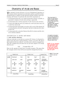Chemistry 112 Laboratory: Chemistry of Acids & Bases  Page 43 Chemistry of Acids and Bases