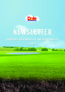 NEWSLETTER CORPORATE RESPONSIBILITY AND SUSTAINABILITY ISSUE 4 EDITORIAL
