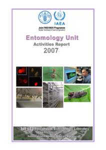 ENTOMOLOGY UNIT ACTIVITIES REPORT 2007 E2.04, activity 7  Entomology Unit