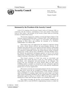 S/PRSTUnited Nations Security Council