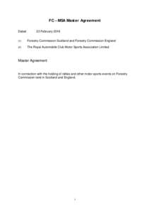 FC – MSA Master Agreement Dated 23 February)