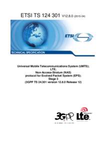 ETSI TSV12TECHNICAL SPECIFICATION Universal Mobile Telecommunications System (UMTS); LTE;