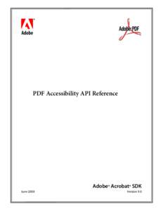 PDF Accessibility API Reference