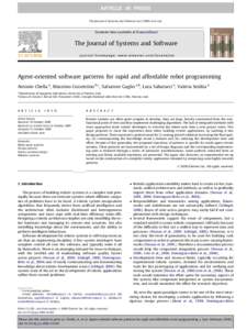 ARTICLE IN PRESS The Journal of Systems and Software xxxxxx–xxx Contents lists available at ScienceDirect  The Journal of Systems and Software