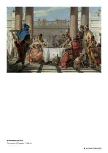 Cleopatra VII / Visual arts / Francesco Algarotti / Cleopatra / Arts / Humanities / Cultural depictions of Cleopatra VII / Giovanni Battista Tiepolo / Antony and Cleopatra