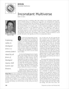 Article Inconstant Multiverse Inconstant Multiverse Robert B. Mann
