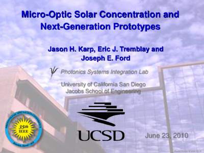 Optics / Photonics / Waveguide / Jacobs School of Engineering