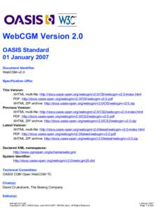 OASIS CGM Open WebCGM V2.0