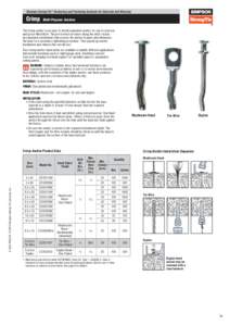 Simpson Strong-Tie ® Anchoring and Fastening Systems for Concrete and Masonry  Crimp  Multi-Purpose Anchors The Crimp anchor is an easy-to-install expansion anchor for use in concrete and grout-filled block. The pre-f