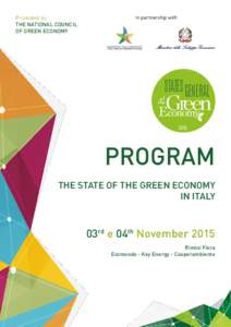 Promoted by THE NATIONAL COUNCIL OF GREEN ECONOMY In partnership with