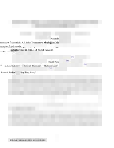 Supplementary Material: A Light Transport Model for Mitigating Multipath Interference in Time-of-ﬂight Sensors Nikhil Naik1,2 Achuta Kadambi1 Ramesh Raskar1