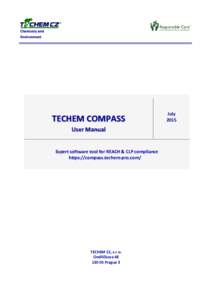 Chemistry and Environment TECHEM COMPASS User Manual