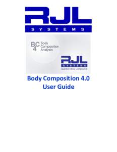 f  Body Composition 4.0 User Guide  RJL Systems