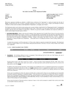 State Of Texas County Of Travis Contract #: NUMBER Date: DATE LICENSE