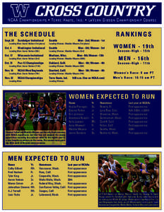 NCAA Championships • Terre Haute, Ind. • LaVern Gibson Championship Course  THE SCHEDULE RANKINGS