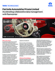 Fiat India Automobiles Private Limited Accelerating collaborative data management with Teamcenter