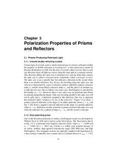Chapter 3  Polarization Properties of Prisms