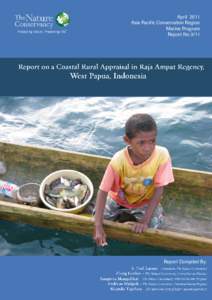 April 2011 Asia Pacific Conservation Region Marine Program Report No[removed]Report Compiled By: