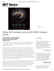 Fifteen MIT scientists receive NIH BRAIN Initiative grants | MIT News Image courtesy of the NIH.