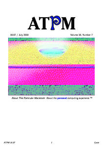 ATPM[removed]July 2010 Volume 16, Number 7
