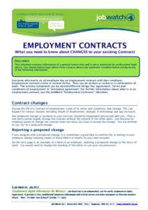 Employment Contracts - Changes to Existing final (Ian)