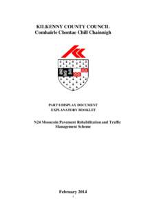 KILKENNY COUNTY COUNCIL Comhairle Chontae Chill Chainnigh PART 8 DISPLAY DOCUMENT EXPLANATORY BOOKLET
