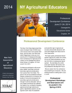 [removed]NY Agricultural Educators Professional Development Conference