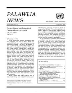PALAWIJA NEWS The CGPRT Centre Newsletter  Volume 8, Number 3
