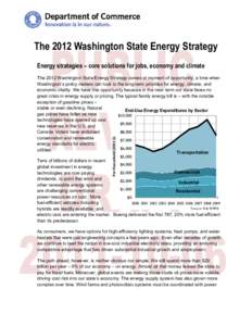 PUBLIC REVIEW DRAFTThe 2012 Washington State Energy Strategy Energy strategies core solutions for jobs, economy and climate