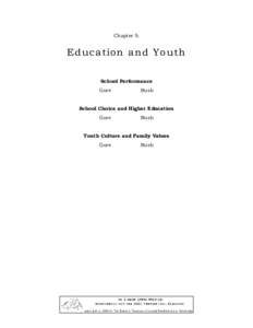 Chapter 5:  Education and Youth School Performance Gore