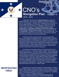 CNO’s  Navigation Plan